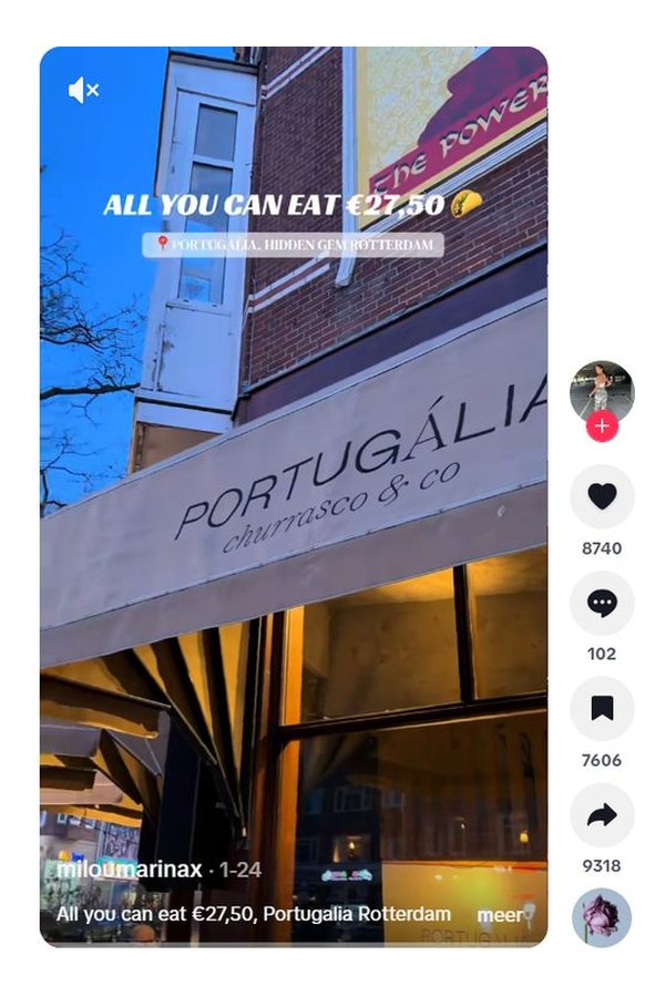 Geplaatste post voor Portugalia Churrasco in Rotterdam.